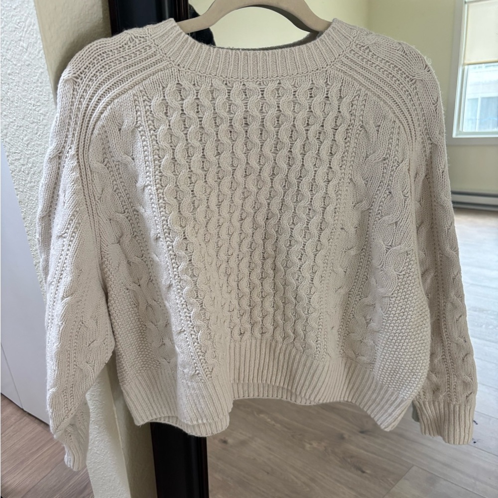 Cable knit sweater
